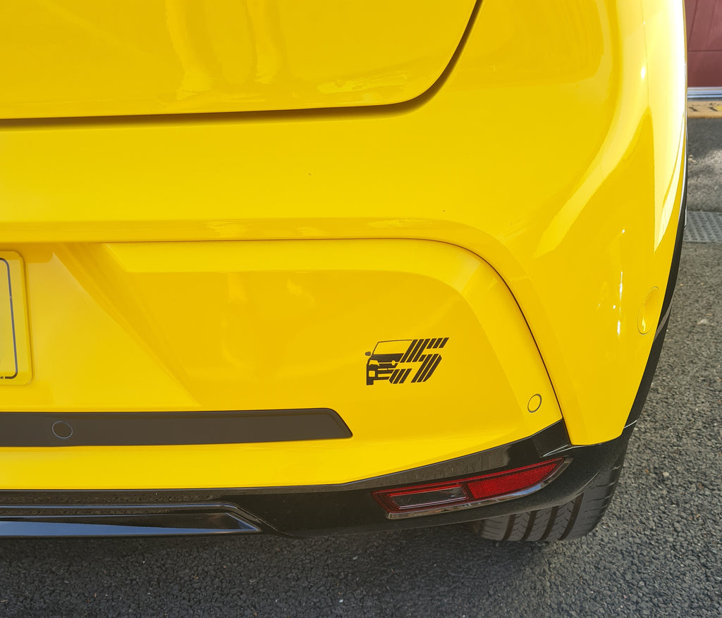 Renault 5 Etech Car & Logo Graphic