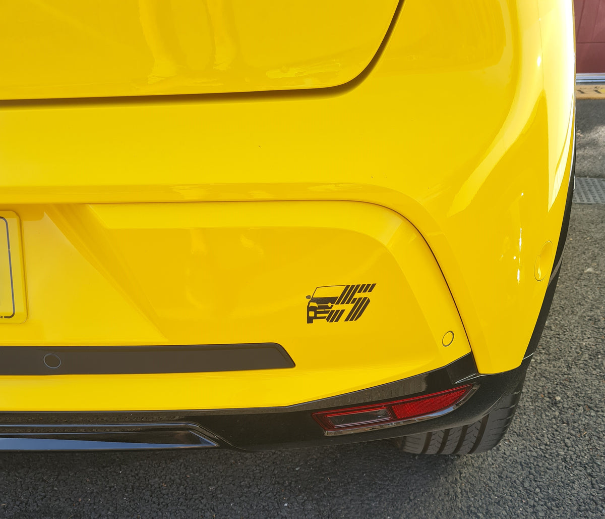 Renault 5 Etech Car & Logo Graphic