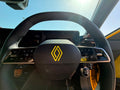 Yellow Steering Wheel Badge Overlay Graphic