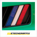 Renault 5 Etech French Flag Laser Cut Acrylic Front Bumper Inserts