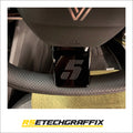 Renault 5 Etech Steering Wheel Graphic - Matte Black