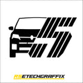 Renault 5 Etech Car & Logo Graphic
