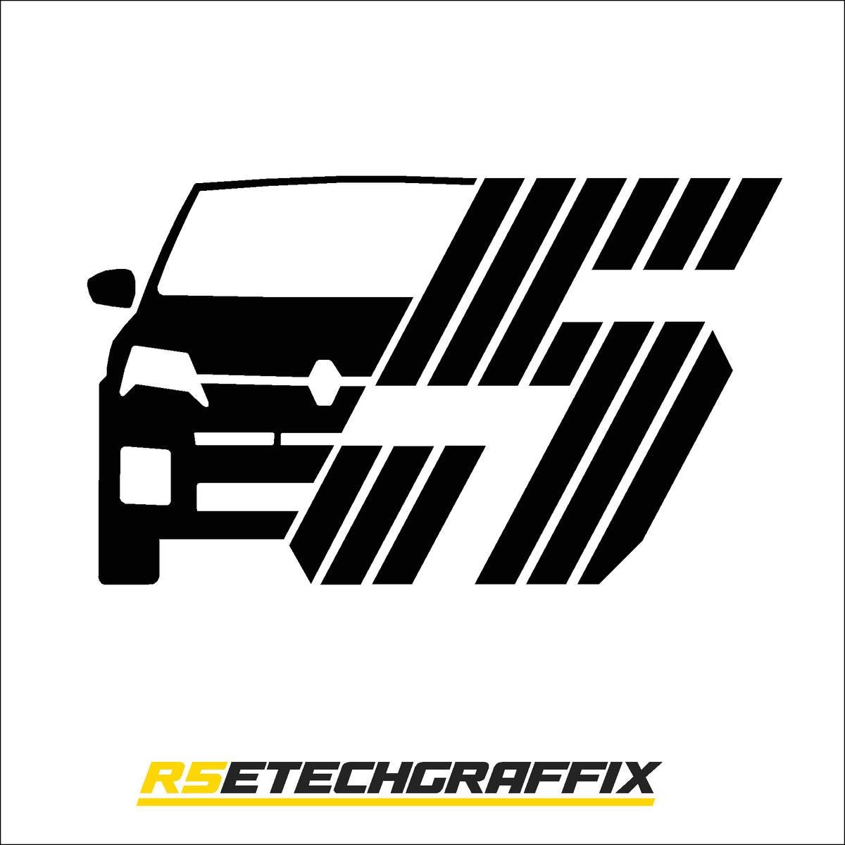Renault 5 Etech Car & Logo Graphic