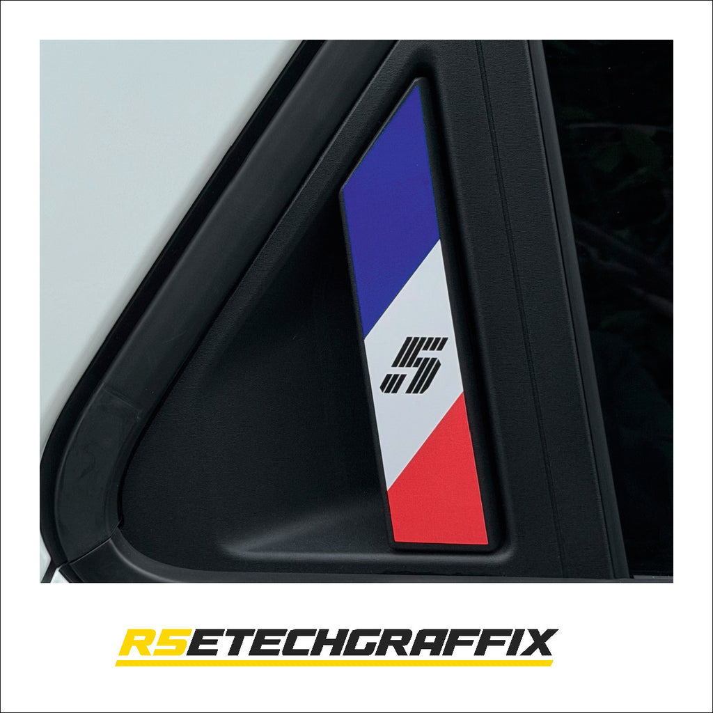 Renault 5 Etech Rear Door Handle French Flag Graphics