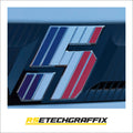 French Flag Renault 5 Etech Rear Badge Overlay Graphic