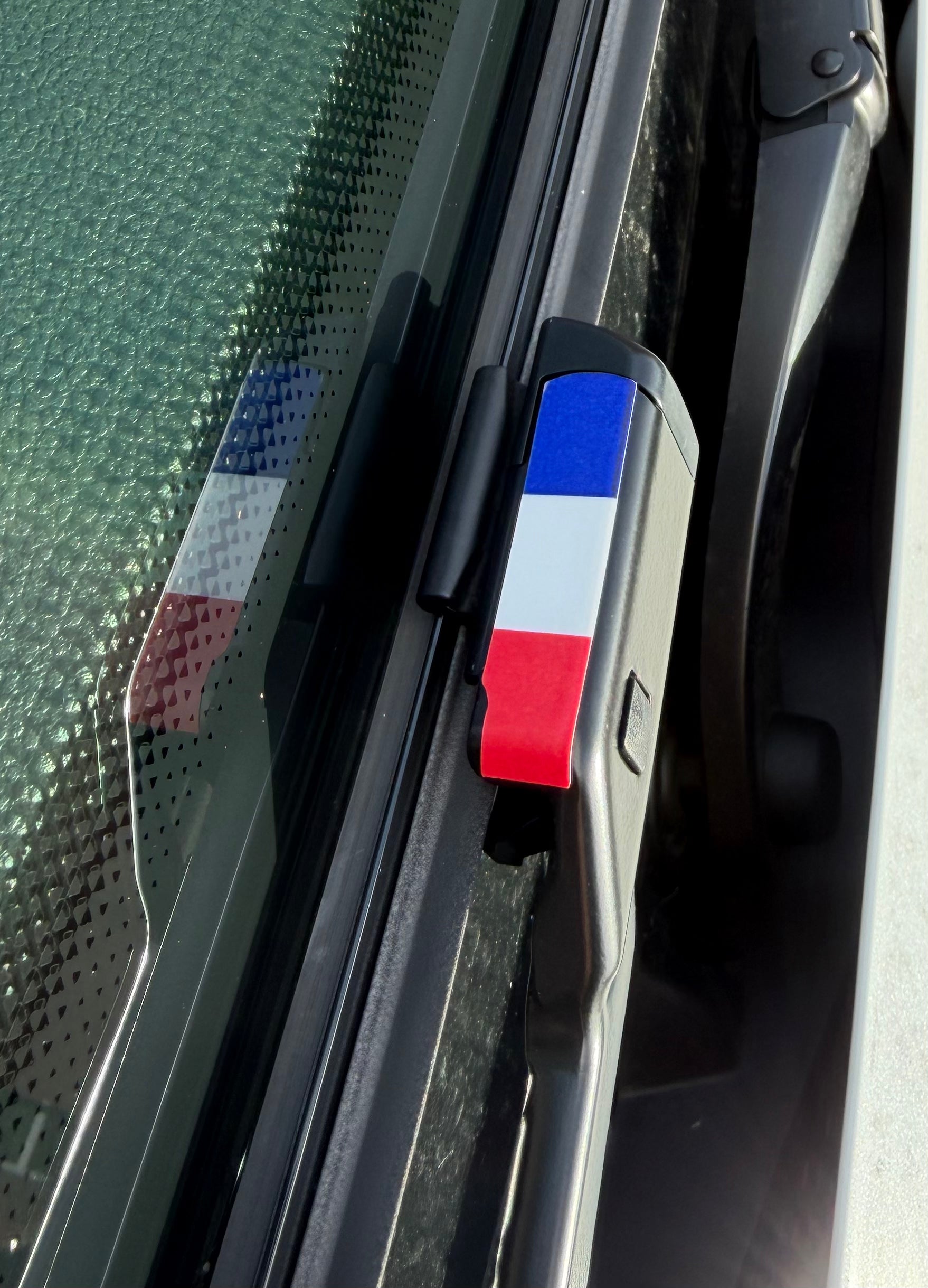 French Flag Wiper Arm Graphics - Pair