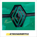Green Renault 5 Etech Front Badge Overlay Graphic