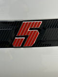 Roofline Red Renault 5 Etech Rear Badge Overlay Graphic