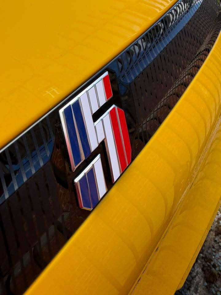 French Flag Renault 5 Etech Rear Badge Overlay Graphic
