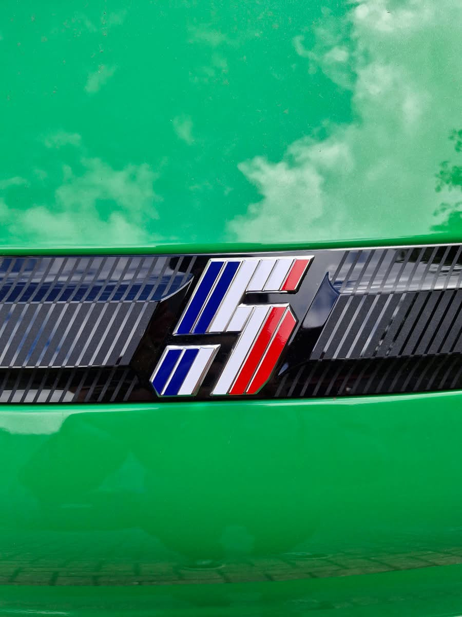 French Flag Renault 5 Etech Rear Badge Overlay Graphic
