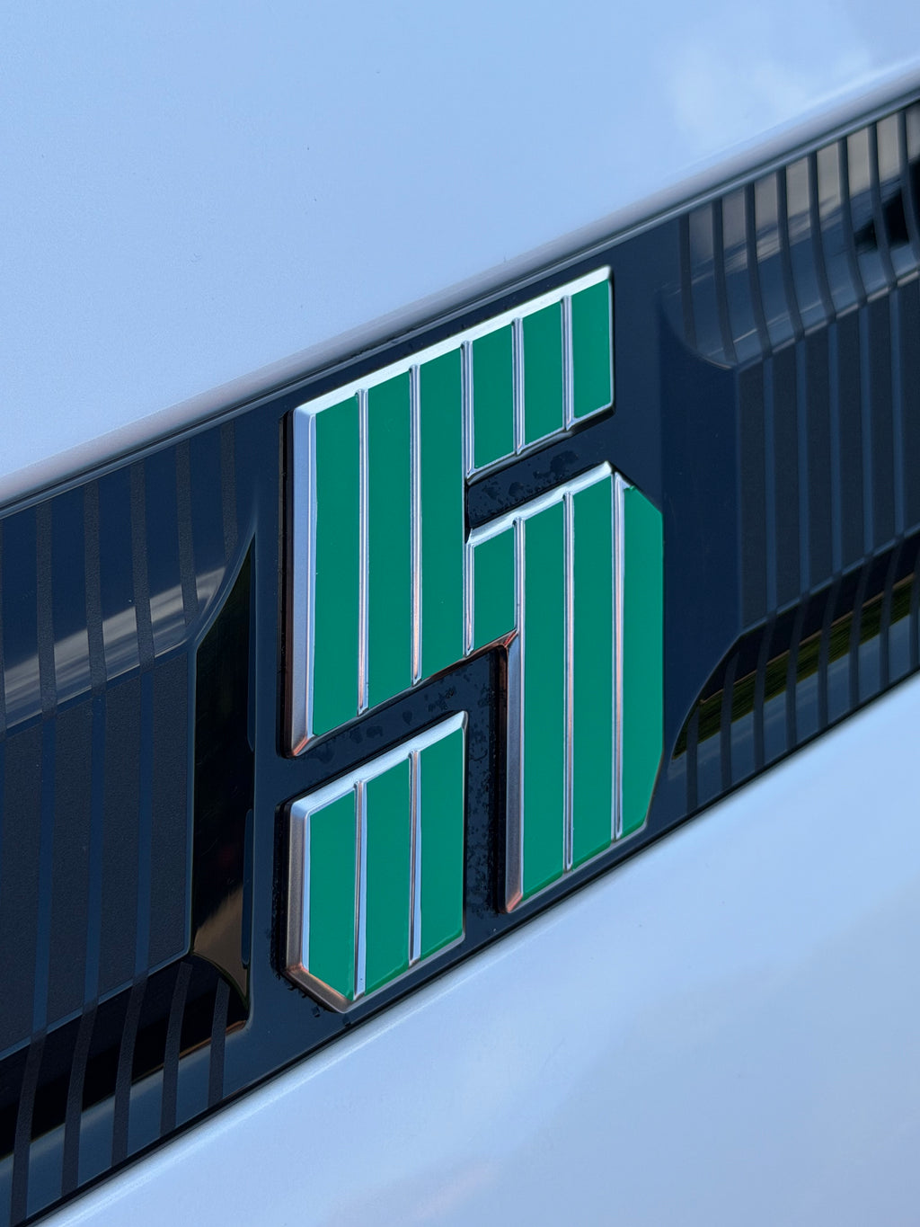 Green Renault 5 Etech Rear Badge Overlay Graphic
