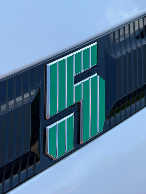 Green Renault 5 Etech Rear Badge Overlay Graphic