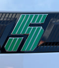 Green Renault 5 Etech Rear Badge Overlay Graphic