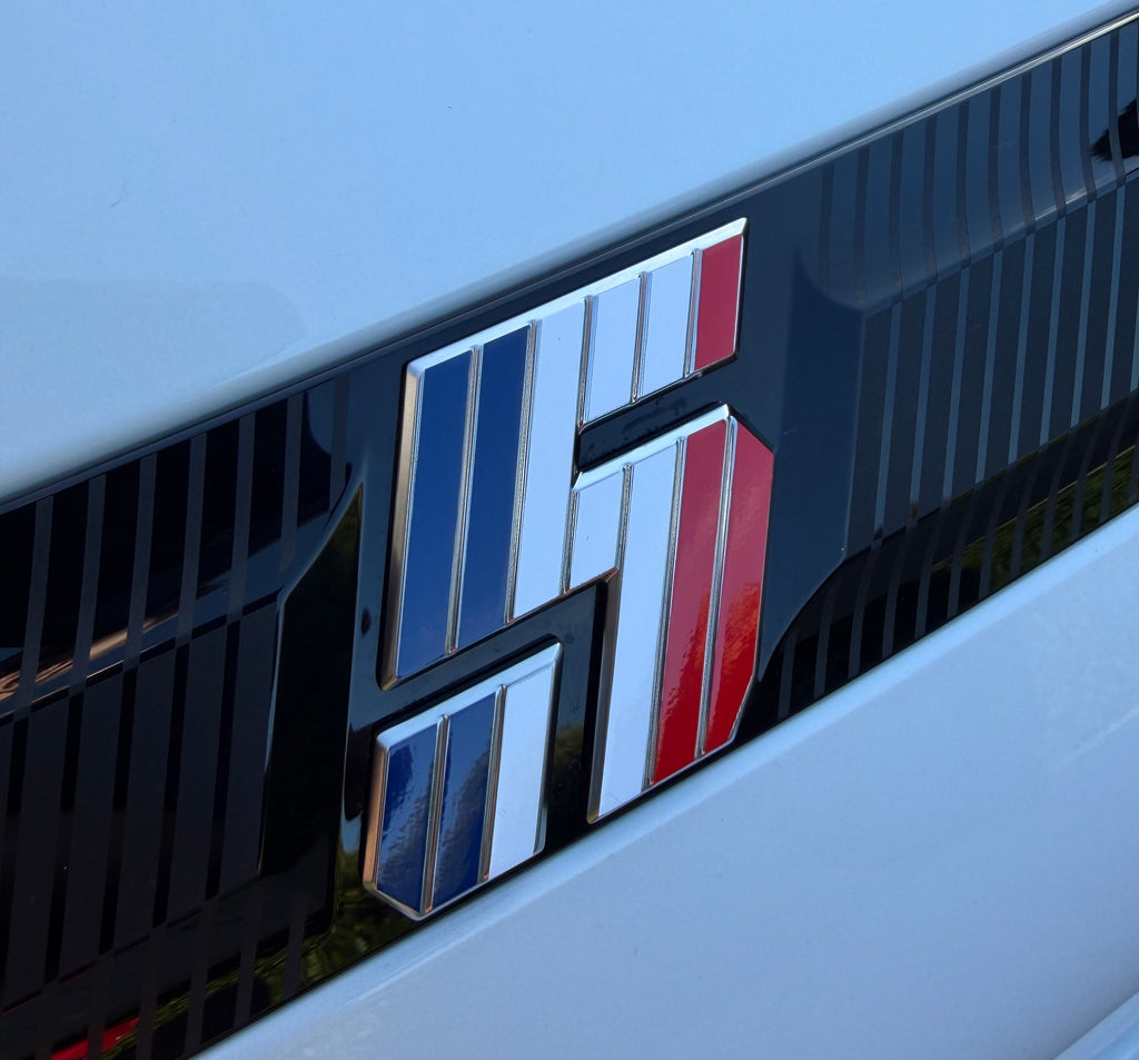 French Flag Renault 5 Etech Rear Badge Overlay Graphic