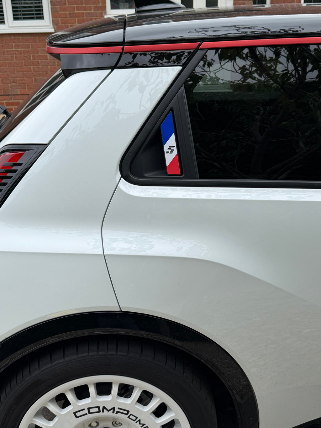 Renault 5 Etech Rear Door Handle French Flag Graphics