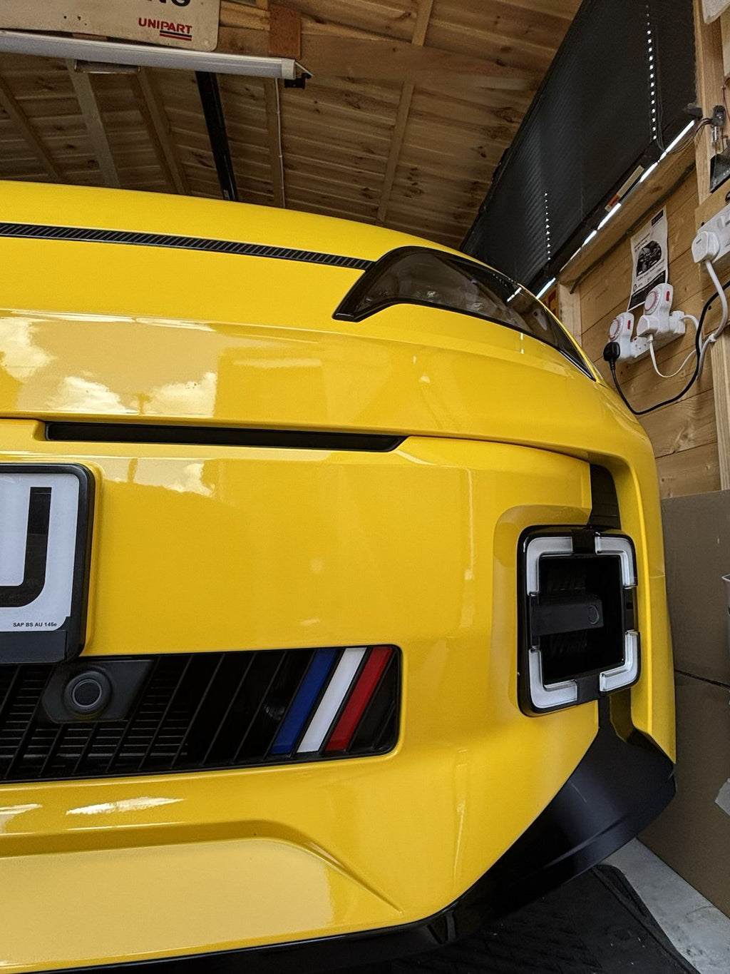 Renault 5 Etech French Flag Laser Cut Acrylic Front Bumper Inserts