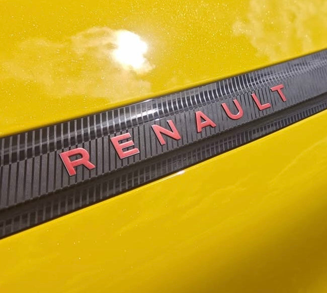 Renault 5 Etech rear RENAULT Letters Overlay Graphic - Various Colours