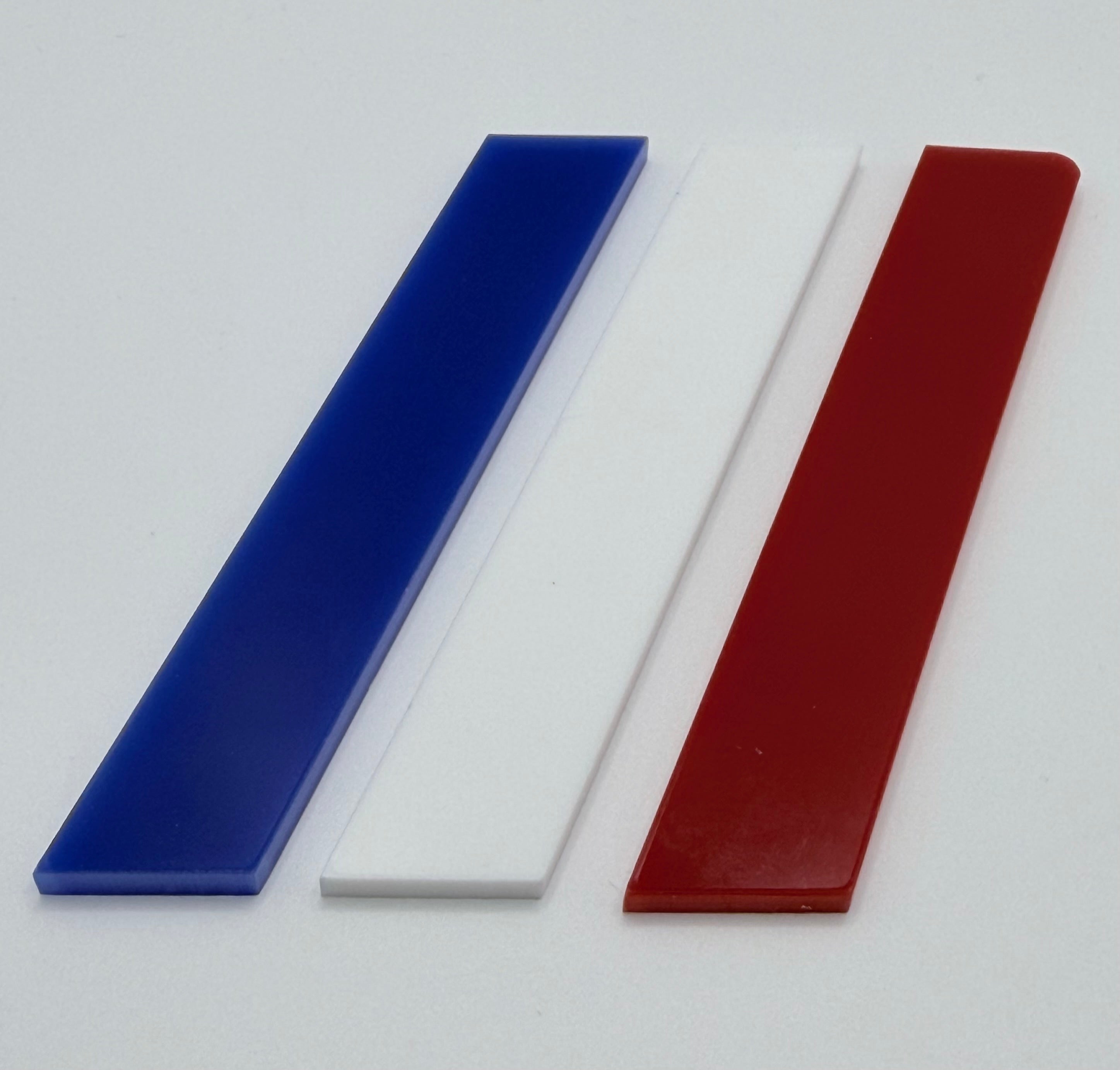 Laser Cut Acrylic French Flag Bumper Inserts
