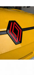 Roofline Red Renault 5 Etech Front Badge Overlay Graphic