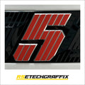 Roofline Red Renault 5 Etech Rear Badge Overlay Graphic