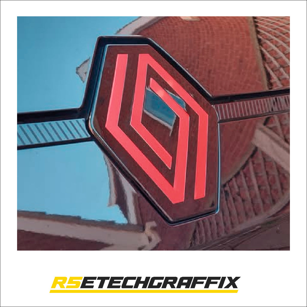 Renault 5 Etech Front Badge Overlay Graphic - Various Colours