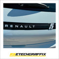 Renault 5 Etech rear RENAULT Letters & 5 Overlay Kit - Various Colours