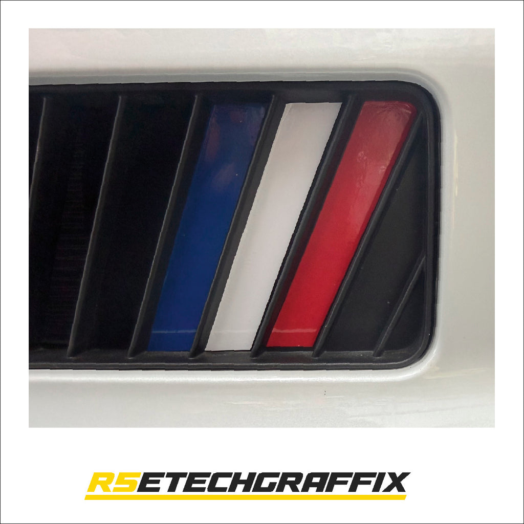 French Flag Bumper Insert Vinyl Graphics