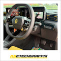 Renault 5 Etech Vent & Steering Wheel Overlay Kit - Yellow