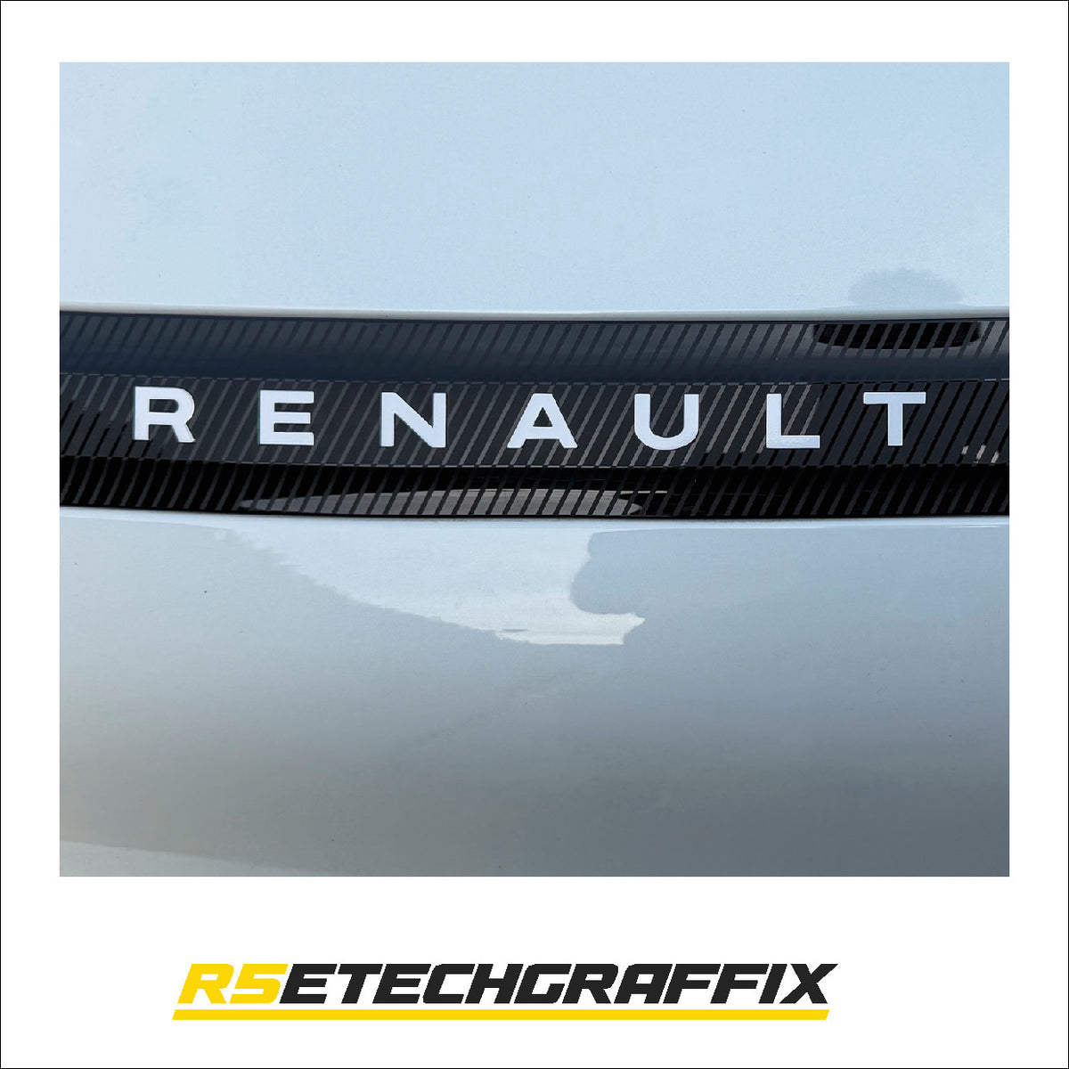 Renault 5 Etech rear RENAULT Letters Overlay Graphic - Various Colours
