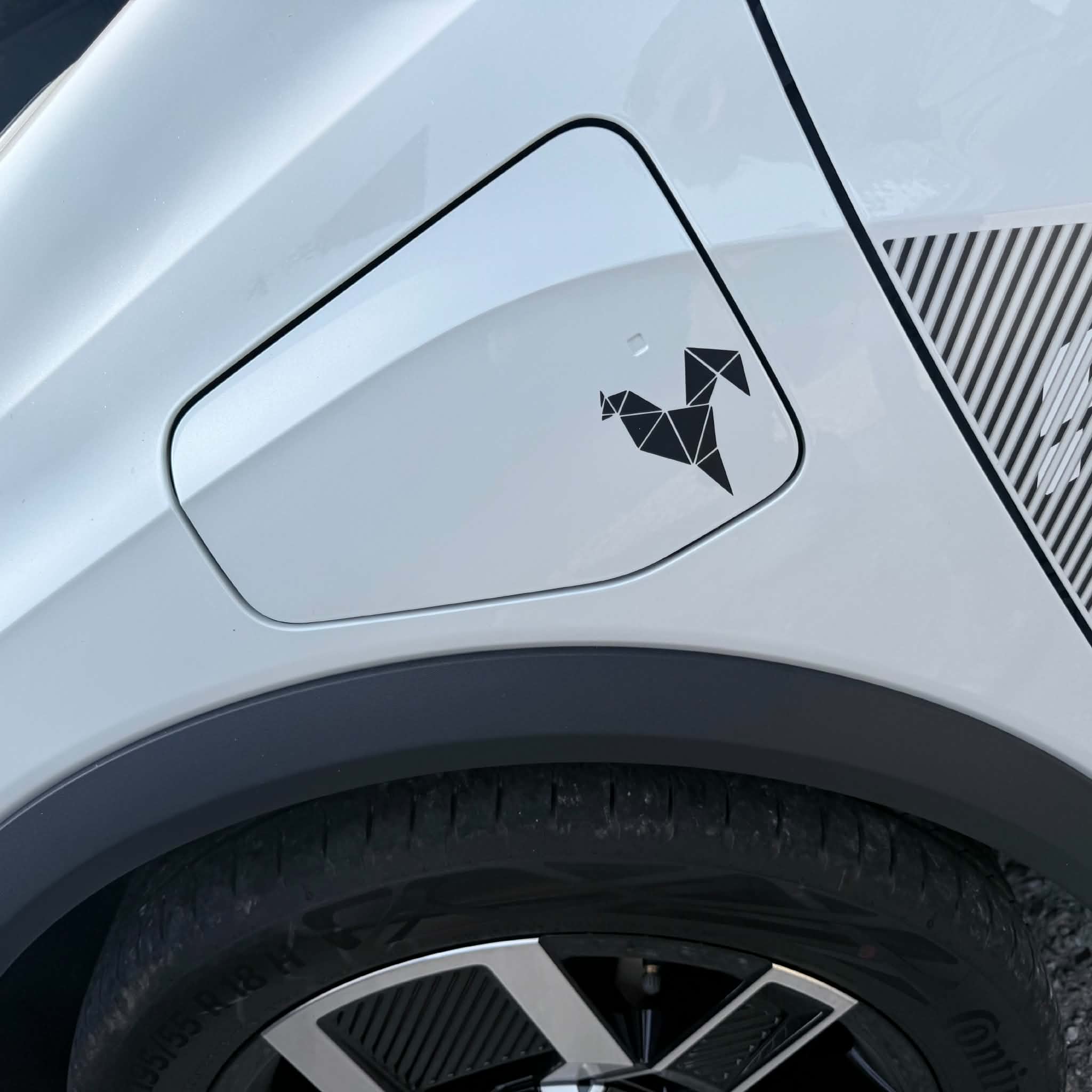 Renault 5 Charging Flap Cockerel - Black